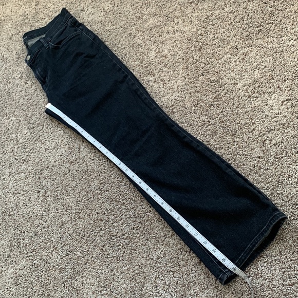 J BRAND Selena Mid-Rise Bootcut Black Stretch Denim Cropped Capri - Picture 15 of 16